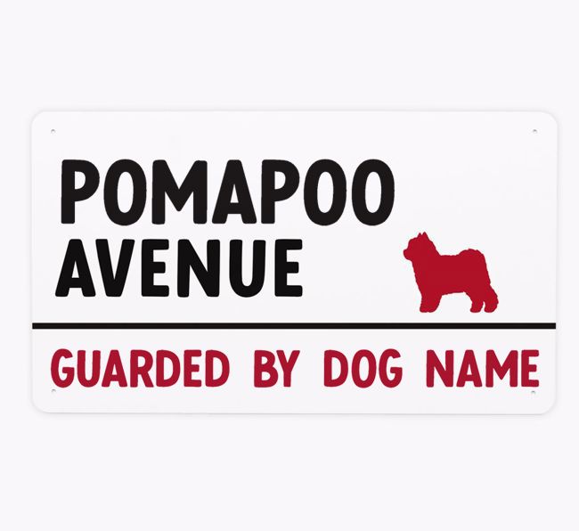 {breedFullName} Avenue: Personalized Metal Sign